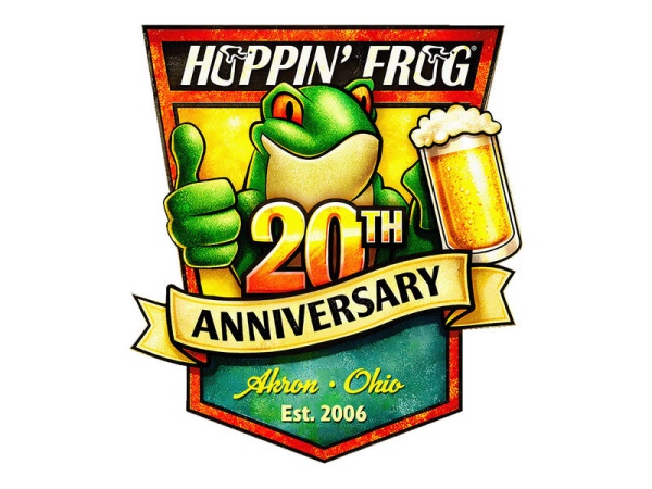 Hoppin' Frog Brewing Logo