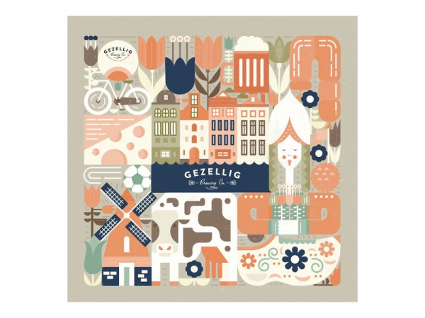 Gezellig Brewing Company Logo