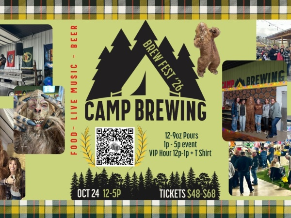 Camp Brewfest Fall Returns to Huntsville, Ohio Oct. 24 Logo