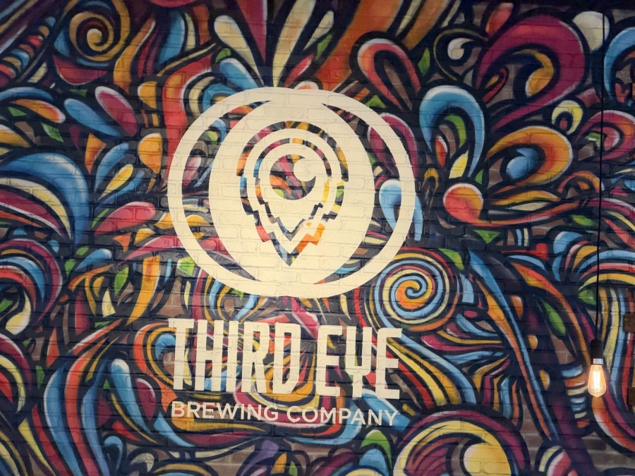 Third Eye logo mural