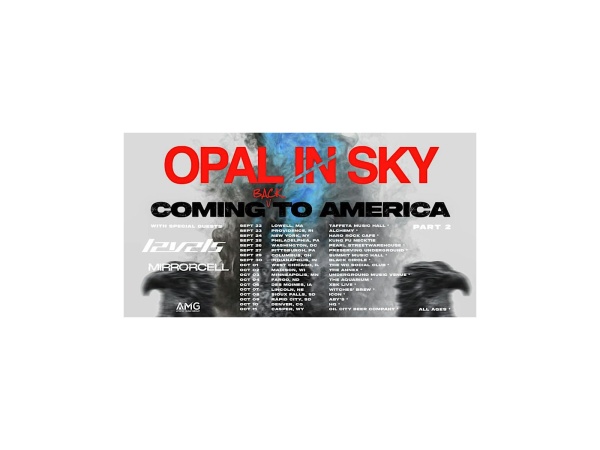 Opal In Sky, Levels & Mirrorcell at Oil City Beer Company Logo
