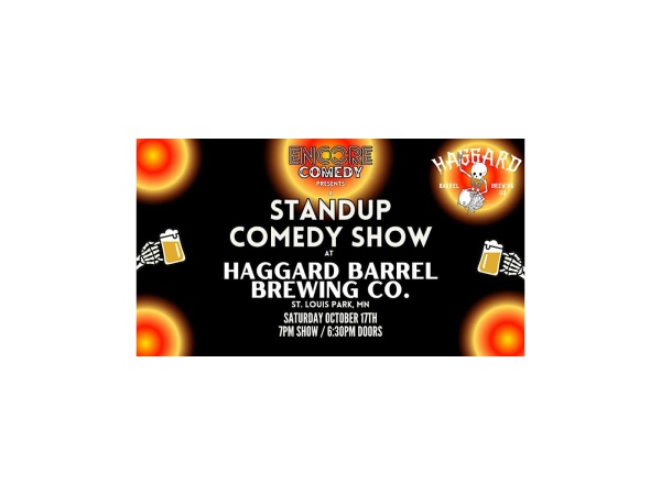 Standup Comedy at Haggard Barrel Brewing Co! (St. Louis Park, MN) Logo
