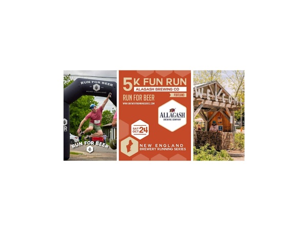 5k Fun Run at Allagash Brewing  | 2026 New England Brewery Running Series Logo
