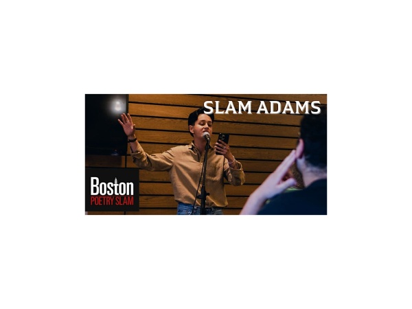 Slam Adams: Boston Poetry Slam at the Sam Adams Boston Brewery Logo