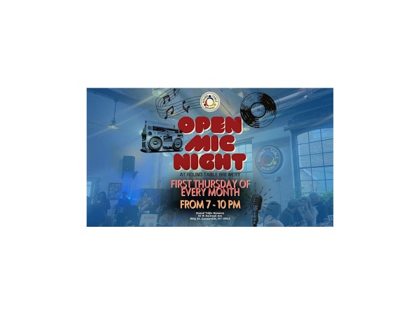 Open Mic Night at Round Table Brewery Logo