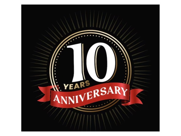Downey Brewing 10-Year Anniversary 2026 Logo