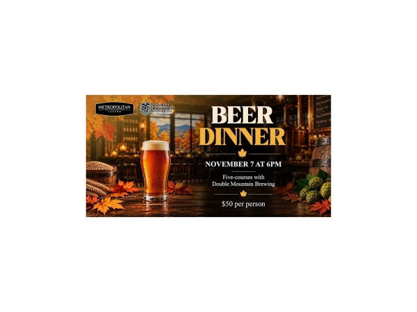 Double Mountain Brewery Five-Course Dinner at Metropolitan Tavern 2026 Logo