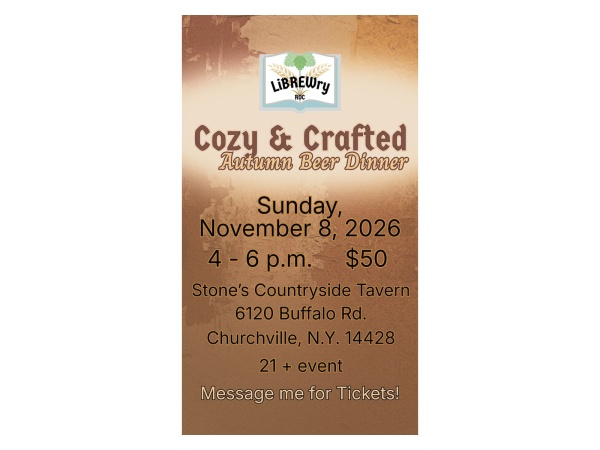 LiBREWry ROC Autumn Beer Dinner 2026 Logo