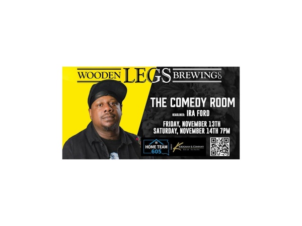 Wooden Legs Comedy Night Brookings 2026 Logo