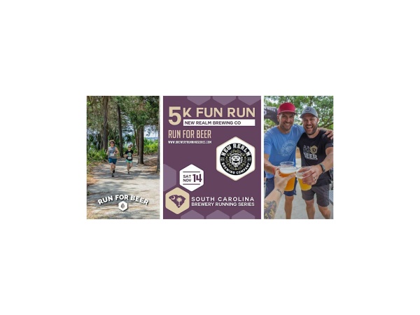 5k Fun Run at New Realm Brewing | 2026 SC Brewery Running Series Logo