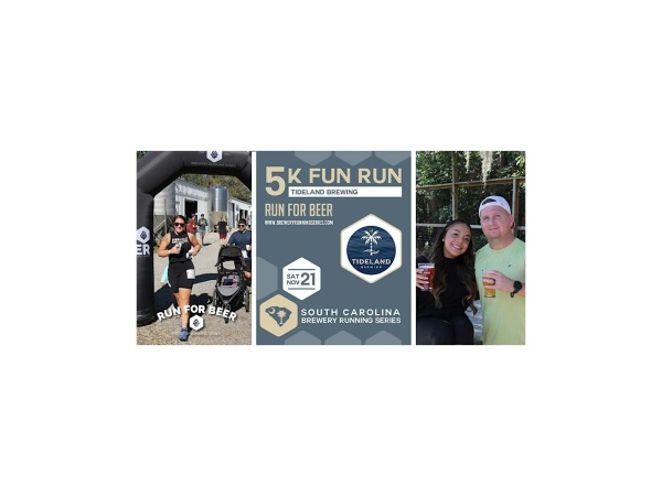 5k Fun Run at Tideland Brewing | 2026 SC Brewery Running Series Logo
