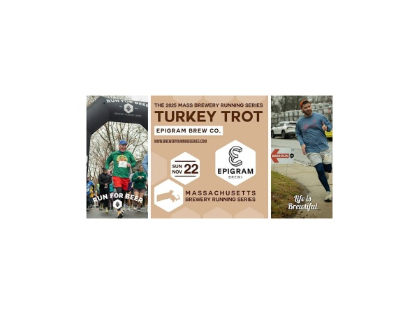 5k Beer Run x Epigram Brew Co. | 2026 MA Brewery Running Series Logo