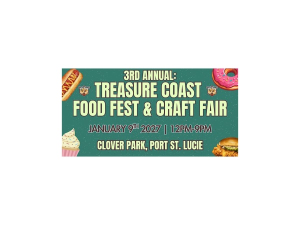 3rd Annual Treasure Coast Food Fest & Craft Fair 2027 Logo