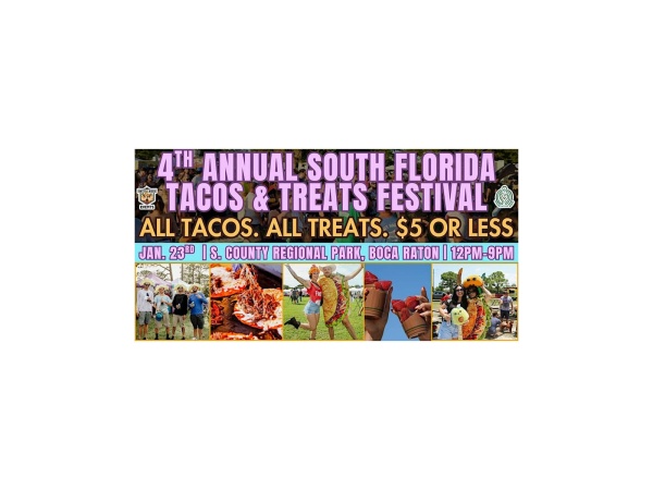 South Florida Tacos & Treats Festival 2027 (4th Annual) Logo