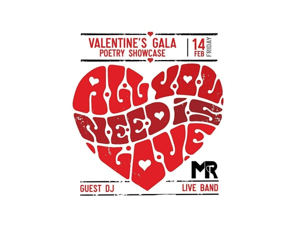 'ALL YOU NEED IS LOVE' Valentine's Gala & Poetry Show! Logo