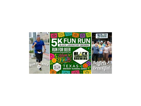 5k Beer Run x Black Laboratory Brewing | Texas Brewery Running Series Logo