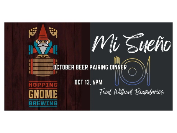 Hopping Gnome Beer Pairing Dinner 2026 Logo