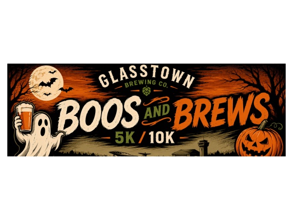 Glasstown Boos and Brews 5K 2026 Logo