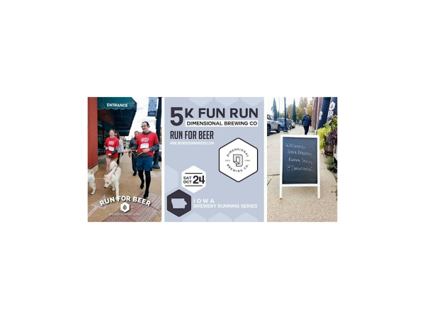 5K Beer Run x Dimensional Brewing 2026 Logo