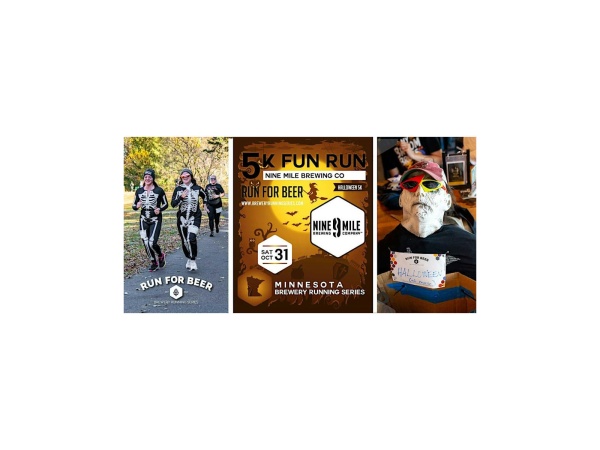 Halloween 5K Fun Run at 9 Mile Brewing 2026 Logo