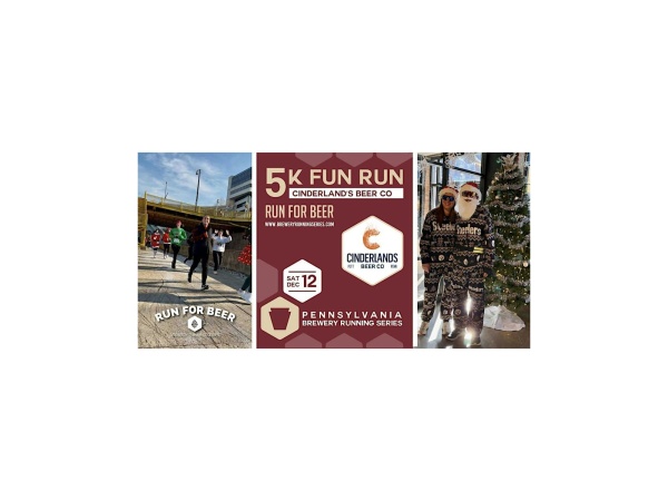 Ugly Sweater Beer Run x Cinderlands 2026 Logo