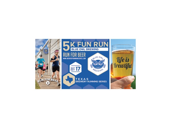 5K Beer Run x Blue Owl Brewing 2026 Logo