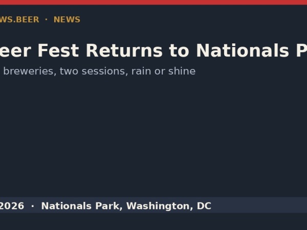 DC Beer Fest Returns to Nationals Park Nov. 7 Logo