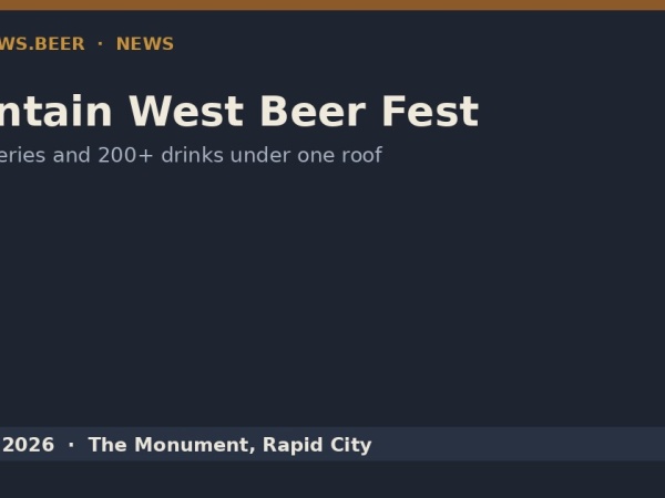 Mountain West Beer Fest Returns to Rapid City Nov. 14 Logo