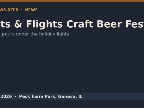 Lights & Flights Craft Beer Fest Debuts at Geneva's Peck Farm Park Dec. 12 Logo