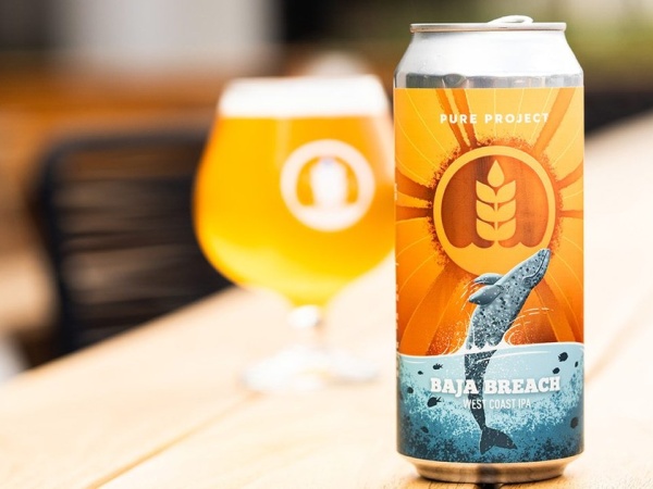 Pure Project Pours Baja Breach West Coast IPA for Gray Whales Logo