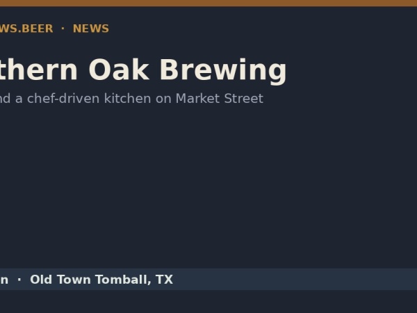 Southern Oak Brewing Brings House Beer Back to Old Town Tomball Logo