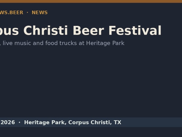 Corpus Christi Beer Festival Returns to Heritage Park Nov. 14 Logo