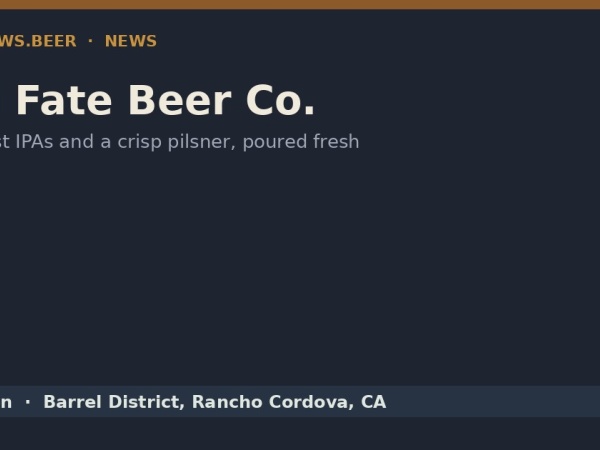 Mad Fate Beer Co. Opens in Rancho Cordova's Barrel District Logo