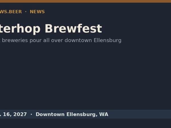 Winterhop Brewfest Turns Downtown Ellensburg Into a Beer Crawl Jan. 16 Logo
