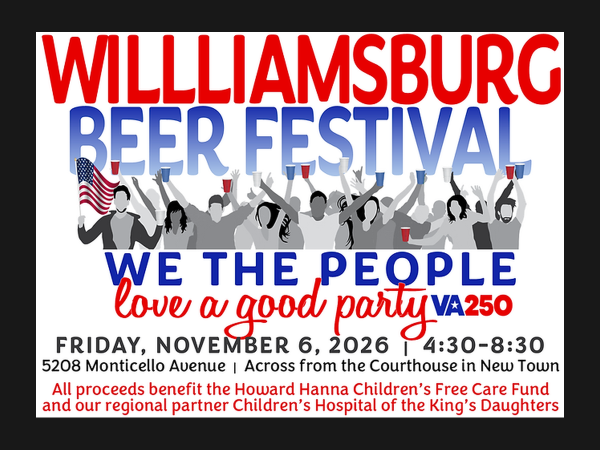 Williamsburg BeerFest 2026 Logo