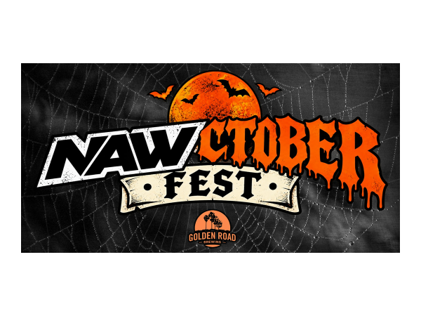 NAWCTOBER FEST: Wrestling, Live Music, Comedy, Costumes, Beer & Chaos Logo