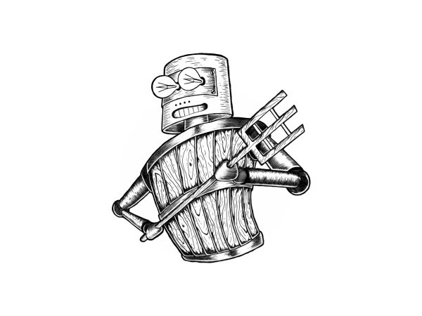 Wooden Robot Logo