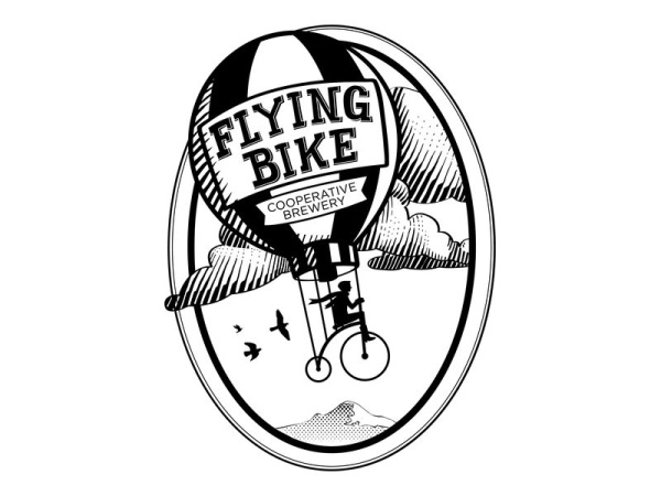Flying Bike Cooperative Brewery Logo