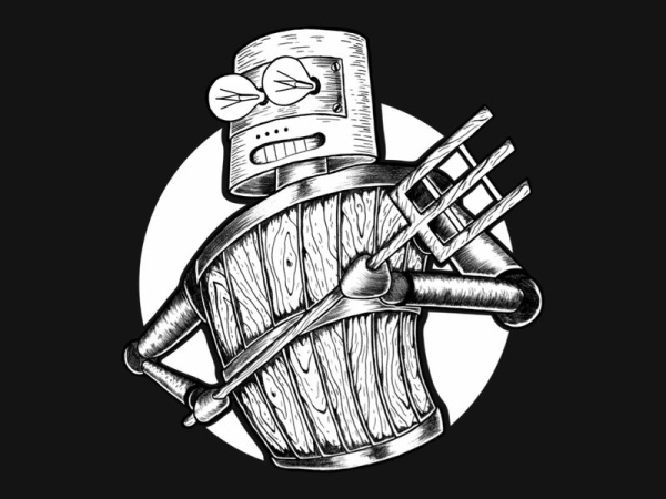 Wooden Robot Logo