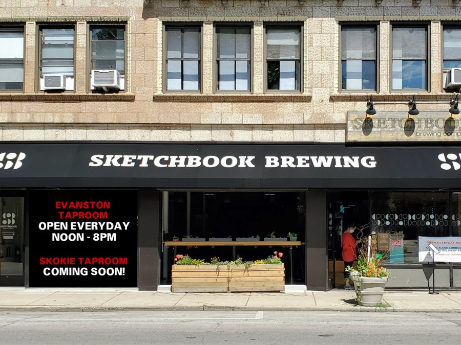 Evanston Taproom Sketchbook brewing
